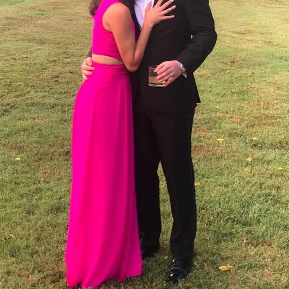 Queen of the Night Cutout Dress (Neon Pink!) - Picture 6 of 6